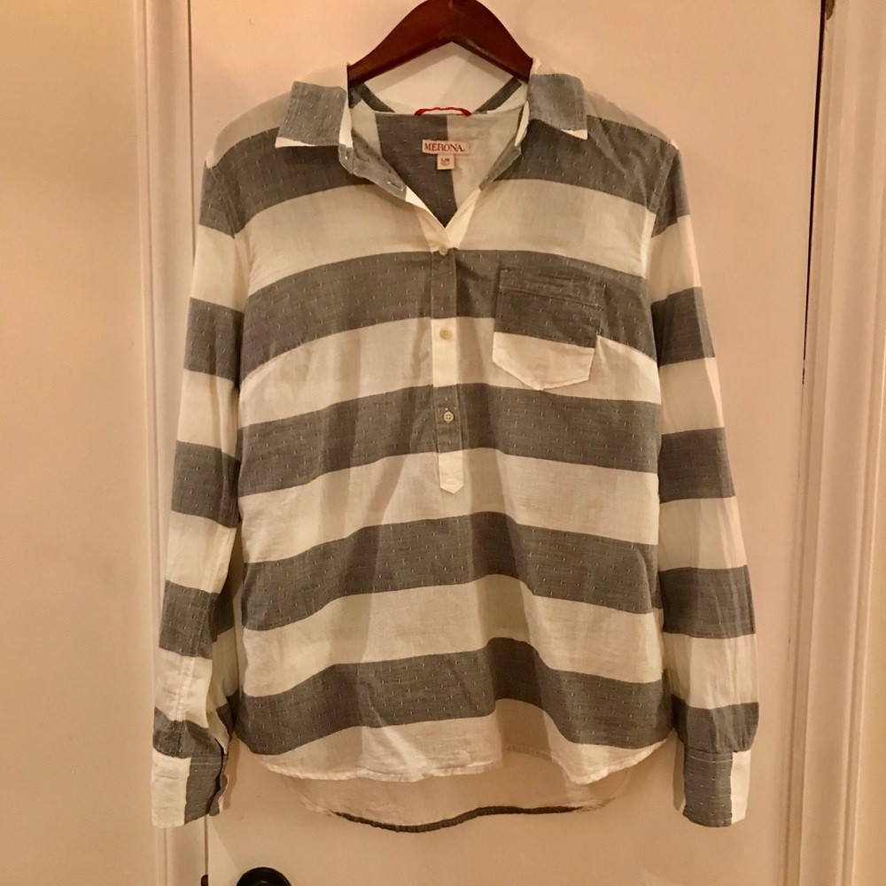 Target striped collared shirt (Merona brand)